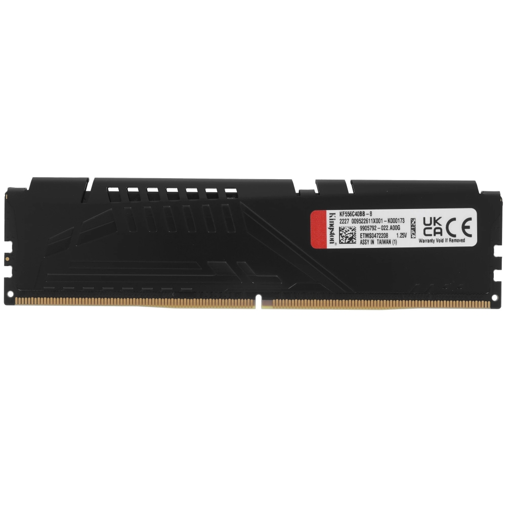 Kingston DDR5 DIMM 8GB DRAM 5600MT/s CL40 FURY Beast Black KF556C40BB-8